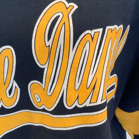 Notre Dame Vintage Sweatshirt Small Galt Sand - Picture 2 of 9